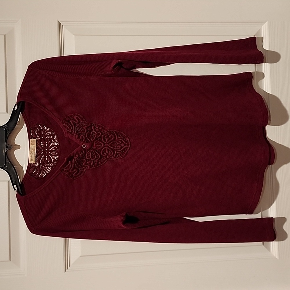 Wine colored XXL top by Faded Glory